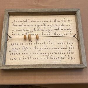 “An Invisible Thread” wall art by Sugarboo Designs 19”x15”- New!